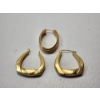 Image 3 : 14K Yellow Gold Pair of Hoop Earrings & One Loose 14K Hoop Earring TW: 3.4g
