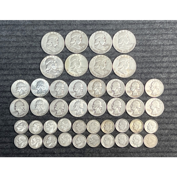 Lot of 90% Silver U.S. Coins - $10 Face Value