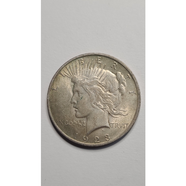 United States 1923 90% Silver Peace Dollar 