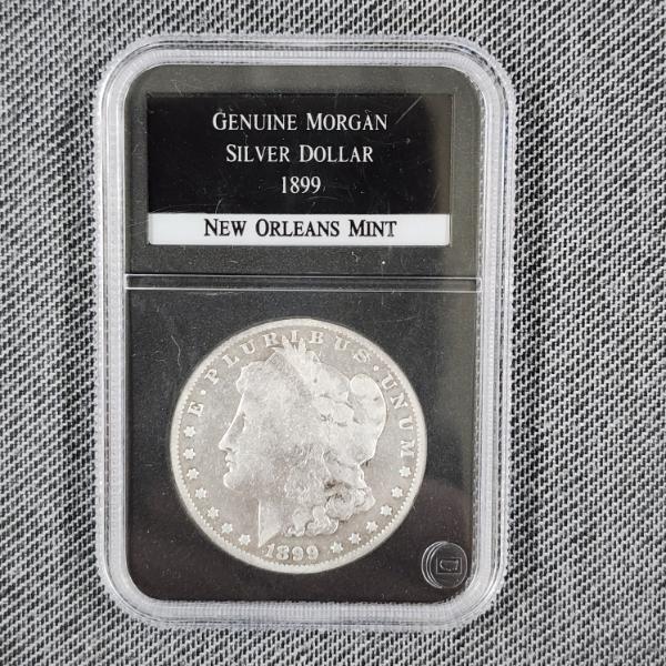 United States 1899-O Morgan Silver Dollar in Nice PCS GENUINE Slab ~ From New Orleans Mint!
