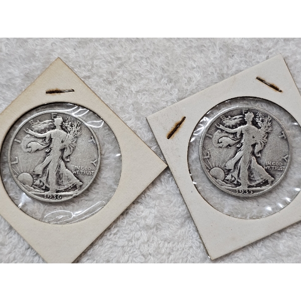 90% Silver United States Half-Dollar Assortment (Walking Liberty) - AFV: $1.00