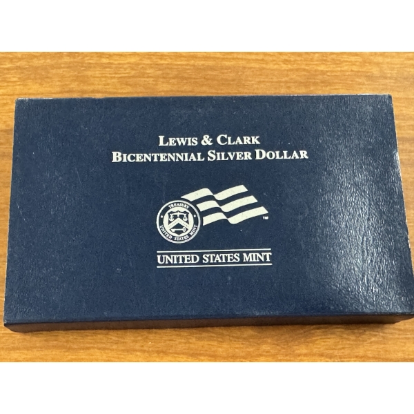 2007 Lewis & Clark Bicentennial Silver Dollar Proof Set - Mint Condition