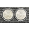 Image 2 : Lot of 2 American Silver Eagles.  1999 and 2001.