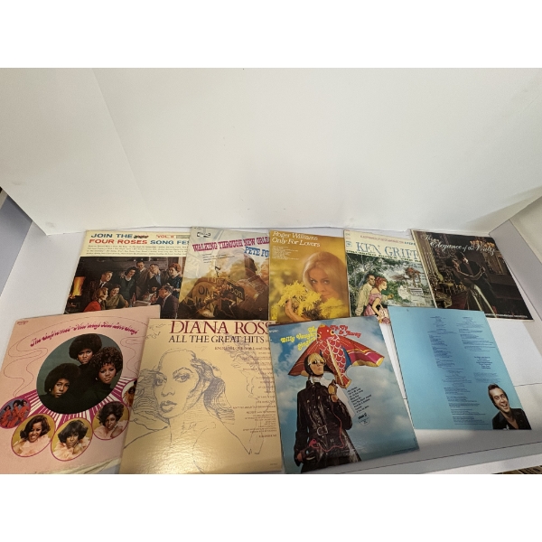 9 Various Records - Includes Diana Ross - The Surpremes and more!