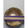 Image 4 : Sterling Silver Ornate Dish With Gold-tone Accents - Weight: 51.2g