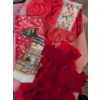 Image 3 : Mostly New Holiday Items, Including 4 Packs Of Garland, 14" Tree, Velvet Ribbons, Placemats, Ornamen