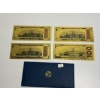 Image 4 : Trump Gold Foil Notes  "$100,000" Superman - Captain America - Bow & Arrow - "$100" Trump Gold Foil 
