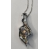 Image 4 : Lovely Sterling Silver 18" Necklace With Sterling Silver Heart Dangle Earrings - Weight: 7.5g