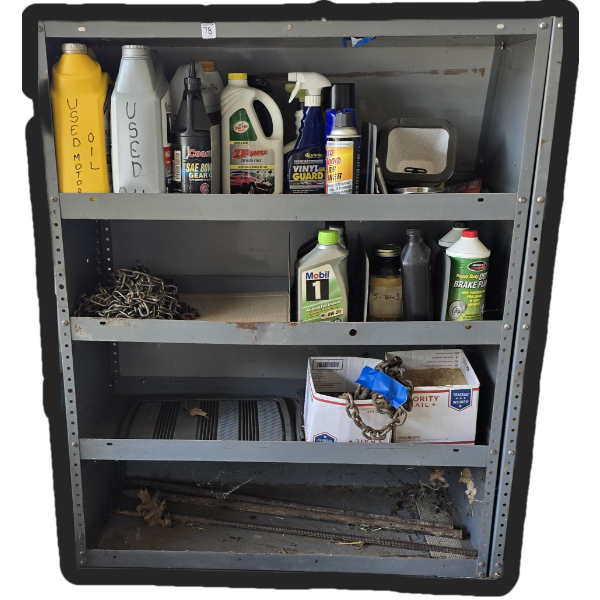 Metal Shelving with Contents - 37.5x46.25x16.25 - 1 of 2