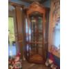 Image 1 : The Perfect Oak Corner Curio Display Shelf 36"x82"