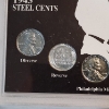 Image 2 : Wartime Coin Collection: Collection Slab of Five 1943 Lincoln Steel Cents 