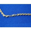 Image 5 : Gorgeous 14K Gold Necklace Rope Chain With Basket Charm 21.9g - 23in Chain
