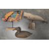 Image 1 : Beautiful Hand Carved Wood Duck, Whale & Fish