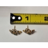 Image 3 : 14K Yellow Gold Emerald Gemstone Stud Earrings TW: 2.1g