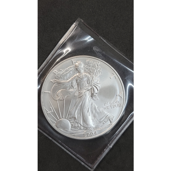 2004 American Eagle 1 Oz .999 Fine Silver Dollar