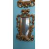 Image 2 : 2 Pc Ornate Gilted Wall Mirrors - 20" x 12" As Shown - Excellent