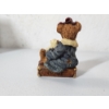 Image 4 : Boyds Bears & Friends The Bearstone Collection Figurine - "Bailey Bear with Suitcase"