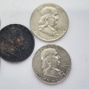 Image 4 : Five Assorted Years 90% Silver Franklin Half Dollars - FV: $2.50