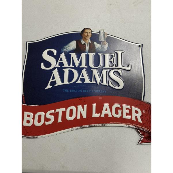 Samuel Adams Metal Beer Sign 17"x13" - Great Condition