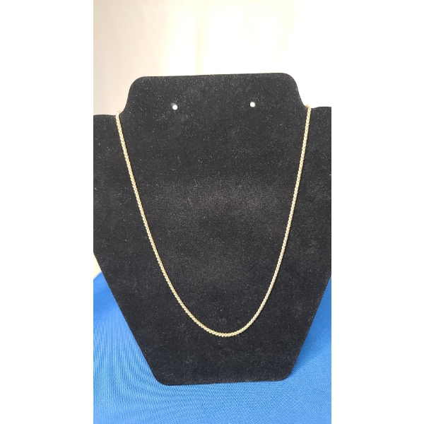14K Gold 19" Rope Necklace - Weight: 8.0g