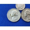 Image 3 : Three U.S. 90% Silver Coins: 1961 & 1962 Washington Quarters, 1960 Roosevelt Dime 