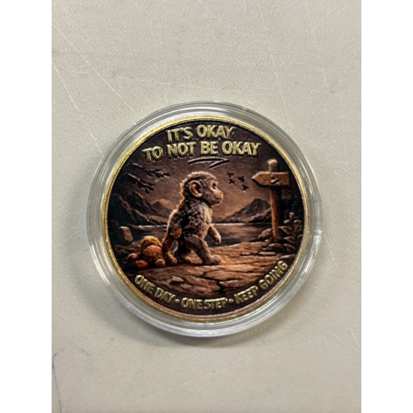 Limited Edition PUNCH THE MONKEY Challenge Coin - Mint Condition In Capsule!