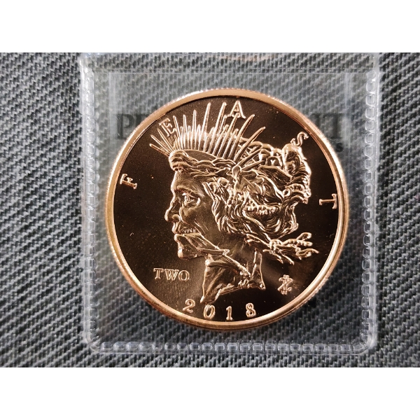 Zombucks 1 ADVP oz .999 Fine Copper Round - 2018 Feast Dollar	