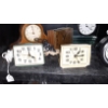 Image 7 : Vintage 8 Pc Alarm & Travel Clock Group As Shown - See Pics - Nice Variety Here
