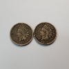 Image 1 : 1862 & 1863 United States Indian Head Cents 