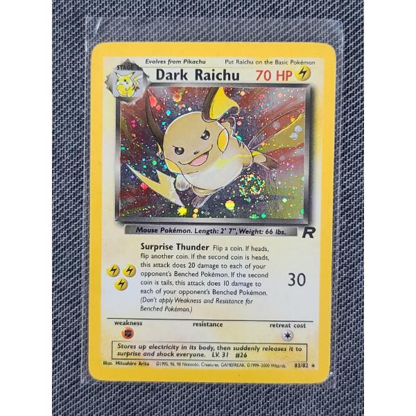 Dark Raichu Holo #83/82 Team Rocket Set Pokémon Card