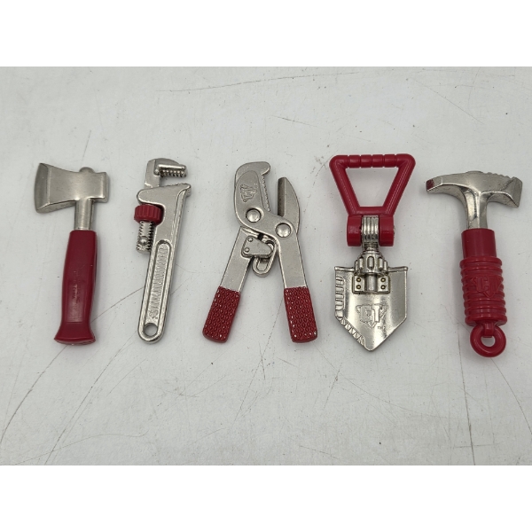 Five Piece Set Of Cool Mini Metal Tools With Plastic Handles