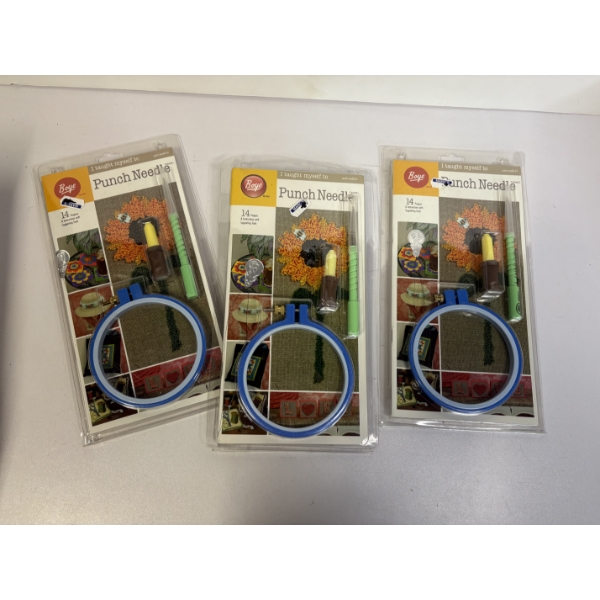 3 Punch Needle Kits - Boye