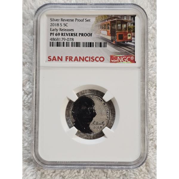 NGC PF 69 Reverse Proof 2018-S Jefferson Nickel