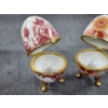 Image 8 : Two Unique Decorated Egg Trinket Jewelry Boxes