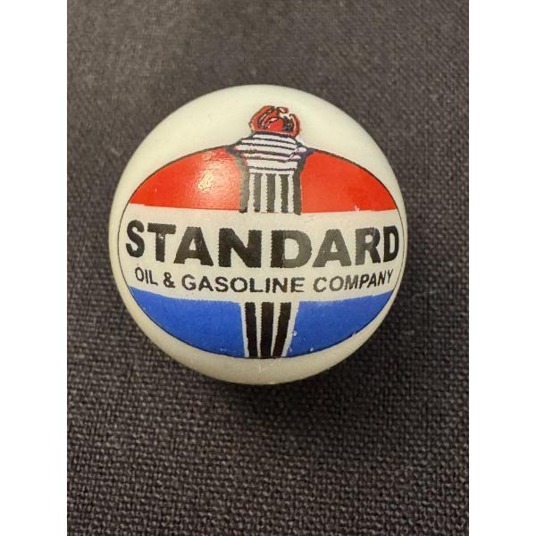 Vintage Standard Gas & Oil Advertising One Inch Shooter Marble - Mint Condition