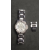 Image 6 : Women's Vivani Quartz Bangle Wristwatch & Men's DMQ Quartz Cubic Zirconia Water Resistant Watch