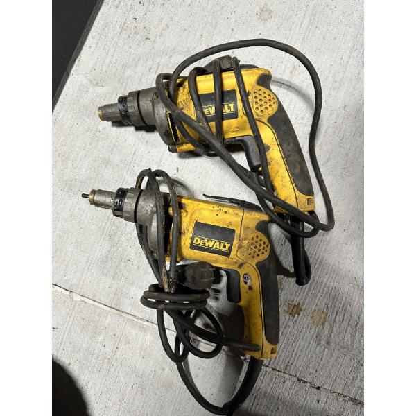 Two Dewalt Corded Screw Guns