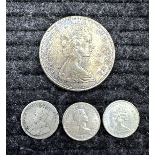 Silver Canadian Coins - Total ASW 0.7569oz