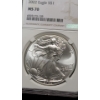 Image 2 : NGC 2022 MS 70 1 Troy Ounce 99.9% Silver American Eagle
