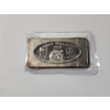 Image 1 : Rare "Happy Halloween 1973" One Ounce .999 Fine Silver Art Bar - Great Lakes Mint
