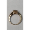 Image 4 : Women's Vintage 10K Yellow Gold Diamond Cluster Bypass Ring - Size 5 - Weight: 2.6g