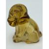 Image 4 : Adorable Degenhart Vintage Glass Dog Figurine- Golden Glo