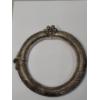 Image 3 : Unique Vintage South Asia Higher Percentage Silver 4.5" Tribal Ankle Bangles - Total Weight: 383.3g