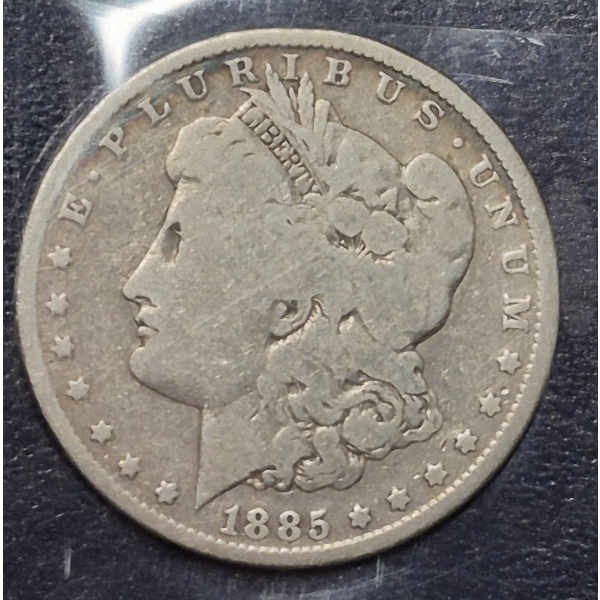 1885 P  Morgan 90% Silver Dollar - Circulated - See Pics