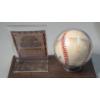 Image 4 : Lou Boudreau Autographed Rawlings Baseball & 1993 Ted Williams Co. Baseball Card In Display Stand