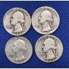 Image 4 : Lot of 12 Assorted Year 90% Silver Washington Quarters, FV $3.00