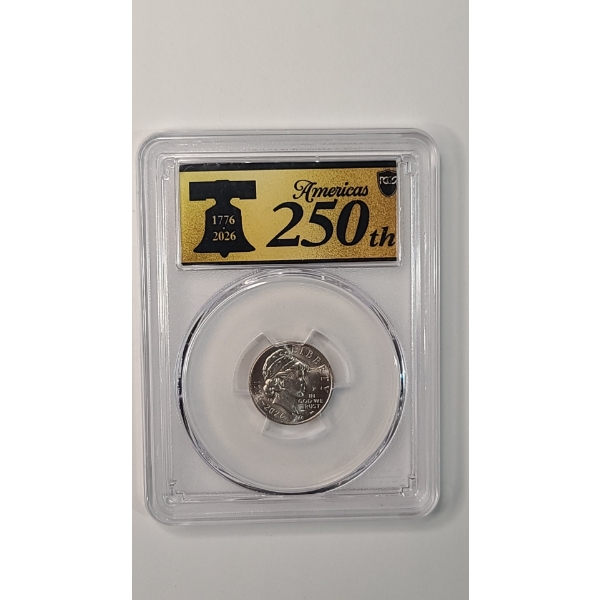 PCGS 2026-P MS66 Emerging Liberty 250th Anniversary U.S Dime
