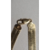 Image 3 : Gold Plated Sterling Silver 20" Herringbone Necklace - Weight: 32.9g