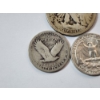 Image 7 : Three United States 90% Silver Coins: 1920 Half Dollar, 1926 & 1960 Quarters