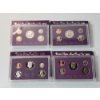 Image 1 : x4 United States Proof Sets: 1993, 1991, 1986, 1990 In Original Packaging 